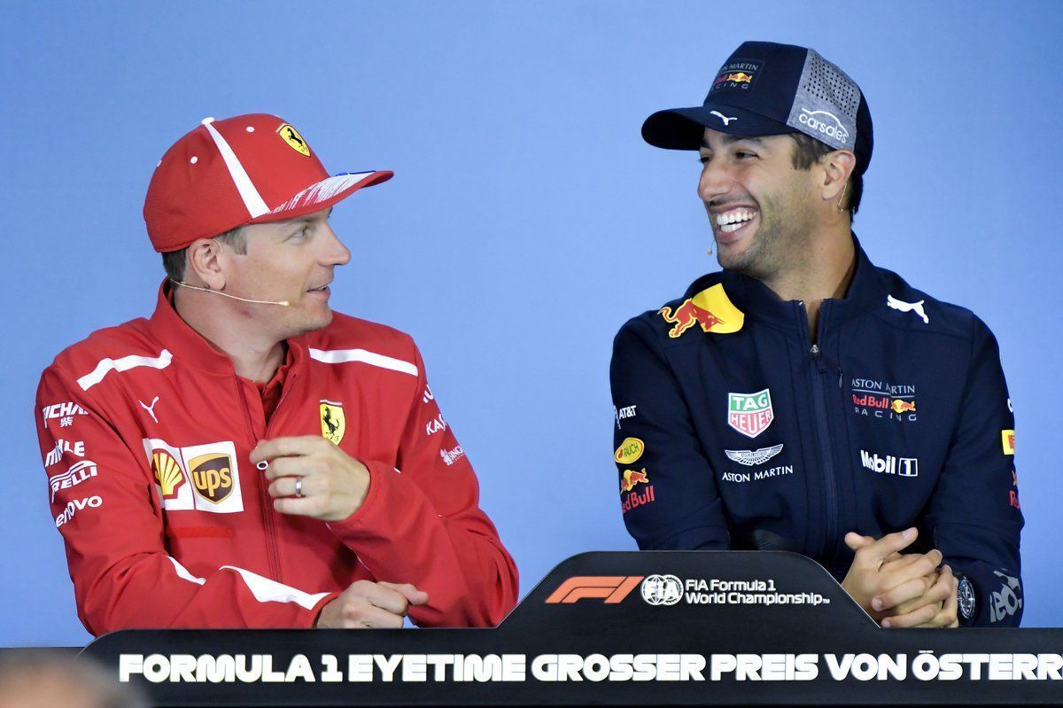 Daniel Ricciardo, Kimi Raikkonen