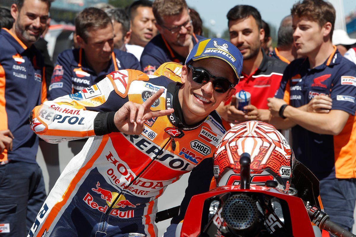 MotoGP: Marquez wins bonkers Dutch GP in an overtake feast ...
