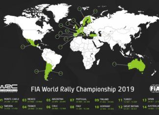 WRC 2019 calendar