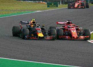 Max Verstappen and Sebastian Vettel