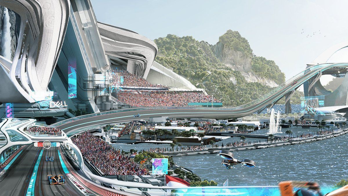 2050 F1 race circuit