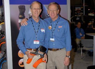 Dr. Robert Hubbard with HANS device