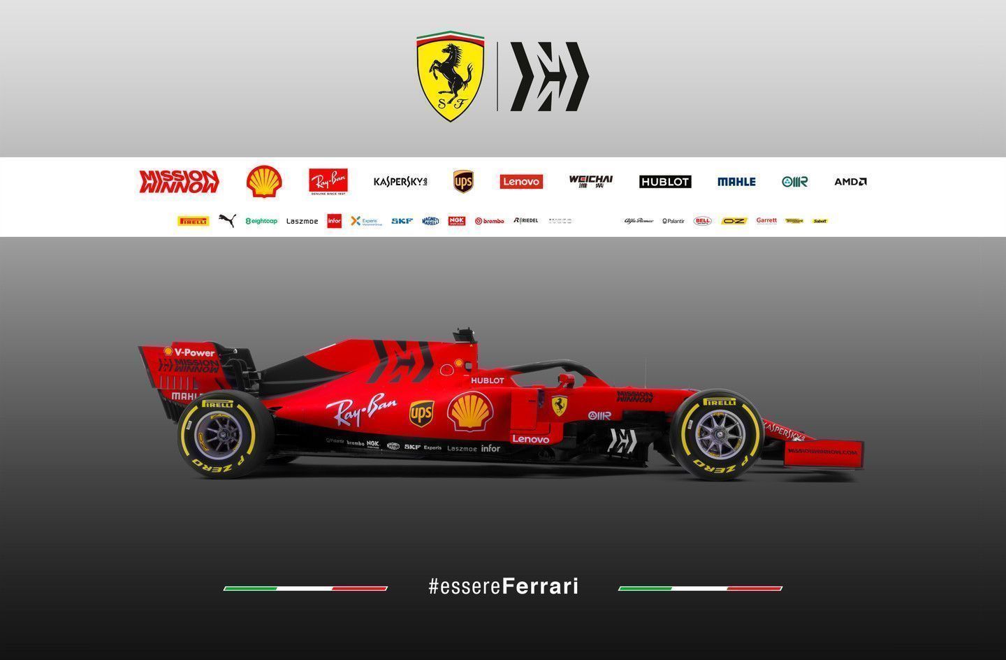 2019 Ferrari F1 car and livery