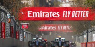 Lewis Hamilton and Valtteri Bottas, Azerbaijan GP, Mercedes