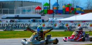 Dino Beganovic (Tony Kart/Vortex/Bridg) from Ward Racing taking his maiden victory in the OK class during the first round of WSK Euro Series at Sarno.