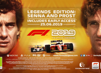 Legends Edition Cover Art from Codemasters for F1 2019 game having F2 too