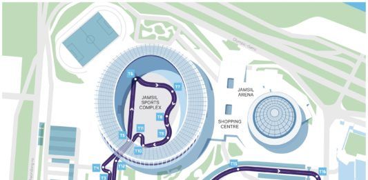 Seoul EPrix, Formula E track layout