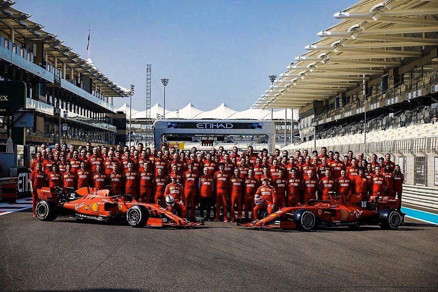 El equipo Ferrari en 2020