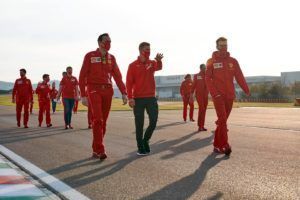 Schumacher paseando por Fiorano