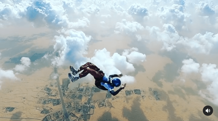 Hamilton shares skydiving video, talks of wind tunnel practice