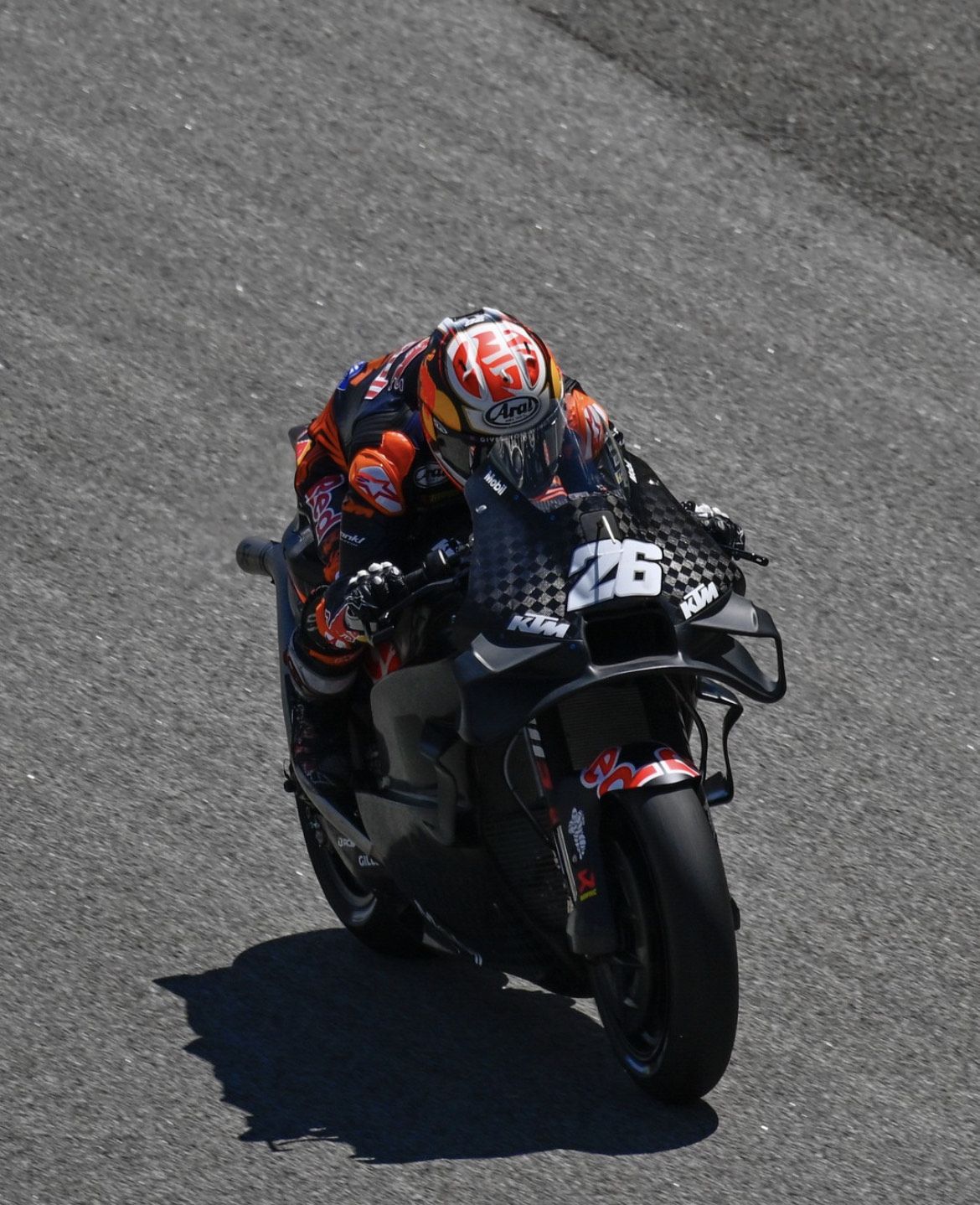 Pedrosa durant la jornada de test d'aquest dimarts, amb la nova KTM / MotoGP