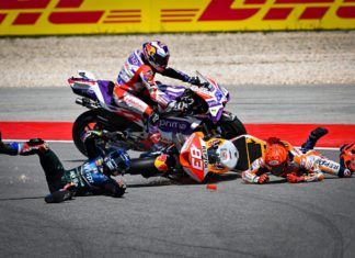 Així va ser el fatal accident entre Marc Márquez, Miguel Oliveira i Jorge Martín al Gran Premi de Portugal / MotoGP