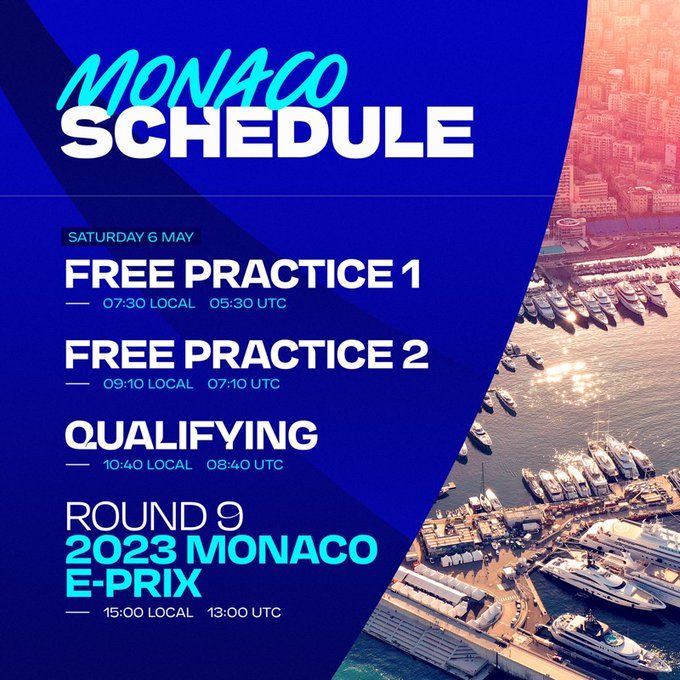 Mónaco ePrix 2023 Horarios