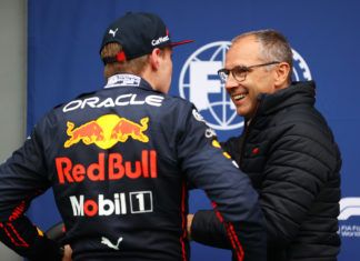 Max Verstappen, Stefano Domenicali, Christian Horner