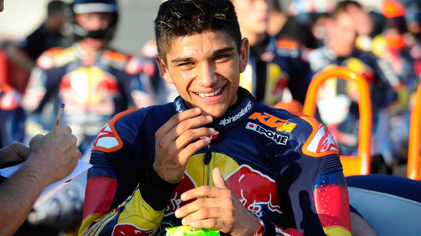 Jorge Martín l'any 2014, temporada en la que es va endur el títol de la Red Bull Rookies Cup / MotoGP