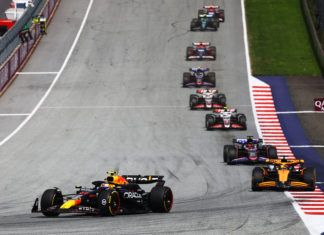 Sergio Perez, Oscar Piastri, Charles Leclerc, F1