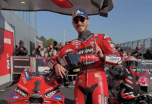 Pecco Bagnaia tras la pole de este sábado en Barcelona / Ducati Corse