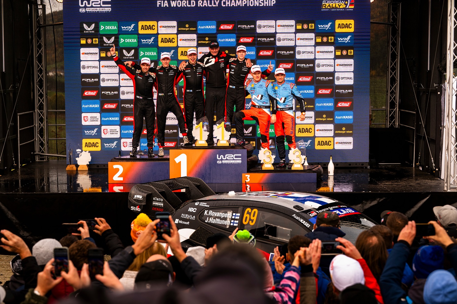 Kalle Rovanperä, Elfyn Evans, Ott Tänak WRC, Rally, Central European Rally, Kalle Rovanpera, Toyota