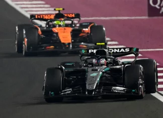 Antonelli explains wide run; Wolff lashes on brainless comments Andrea Kimi Antonelli, George Russell, Qatar GP, F1, Toto Wolff