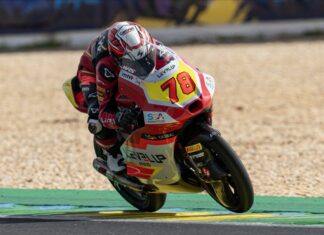 Esteban flies to career-first pole in dramatic Moto3 qualifying