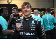 Marco Antonelli celebrates Kimi’s victory in F1 with thanks to Toto Wolff