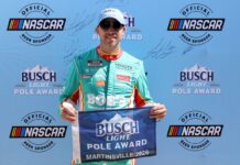 Denny Hamlin achieves pole for NASCAR Cup at Martinsville