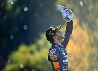 Ricciardo revela l’origen del seu celebrat ‘shoey’ en els podis de Fórmula 1