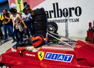 Le casque de la dernière course de Gilles Villeneuve bat des records aux enchères