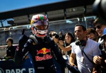 Rivera celebrates his first victory in F3 with a sigh of relief