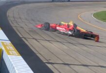 David Malukas crashes during first IndyCar practice in Nashville