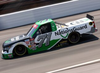 Shane van Gisbergen achieves a podium in his third oval race at NASCAR Truck