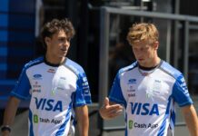 Liam Lawson and Arvid Lindblad surprise fans on an easyJet flight after the Belgian GP