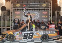 Jake Garcia remporte sa première victoire en NASCAR Truck après une course malheureuse pour Front Row Motorsports