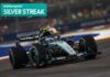 Kimi Antonelli struggles with the brakes of his Mercedes during the Singapore GP