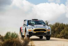 Max Smart y Jandrín López con el Ford Fiesta R5 MkII en el Rallye de Cáceres