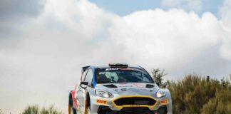 Max Smart y Jandrín López con el Ford Fiesta R5 MkII en el Rallye de Cáceres