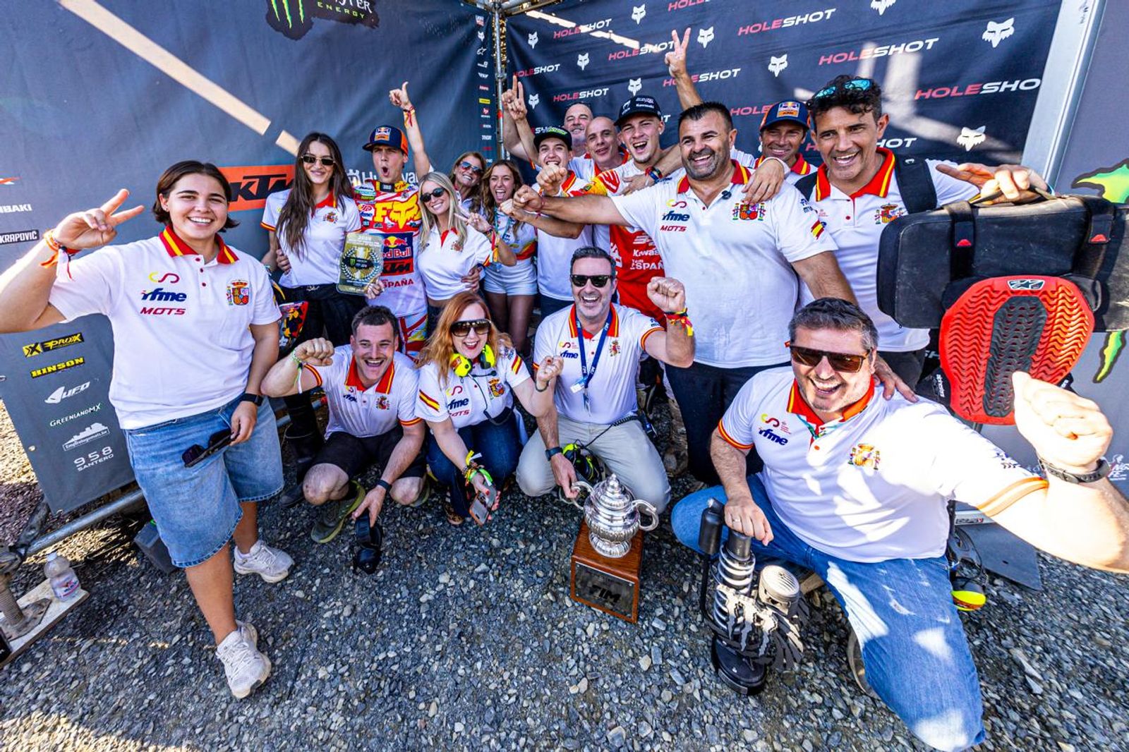 Equipo español en el Motocross de las Naciones